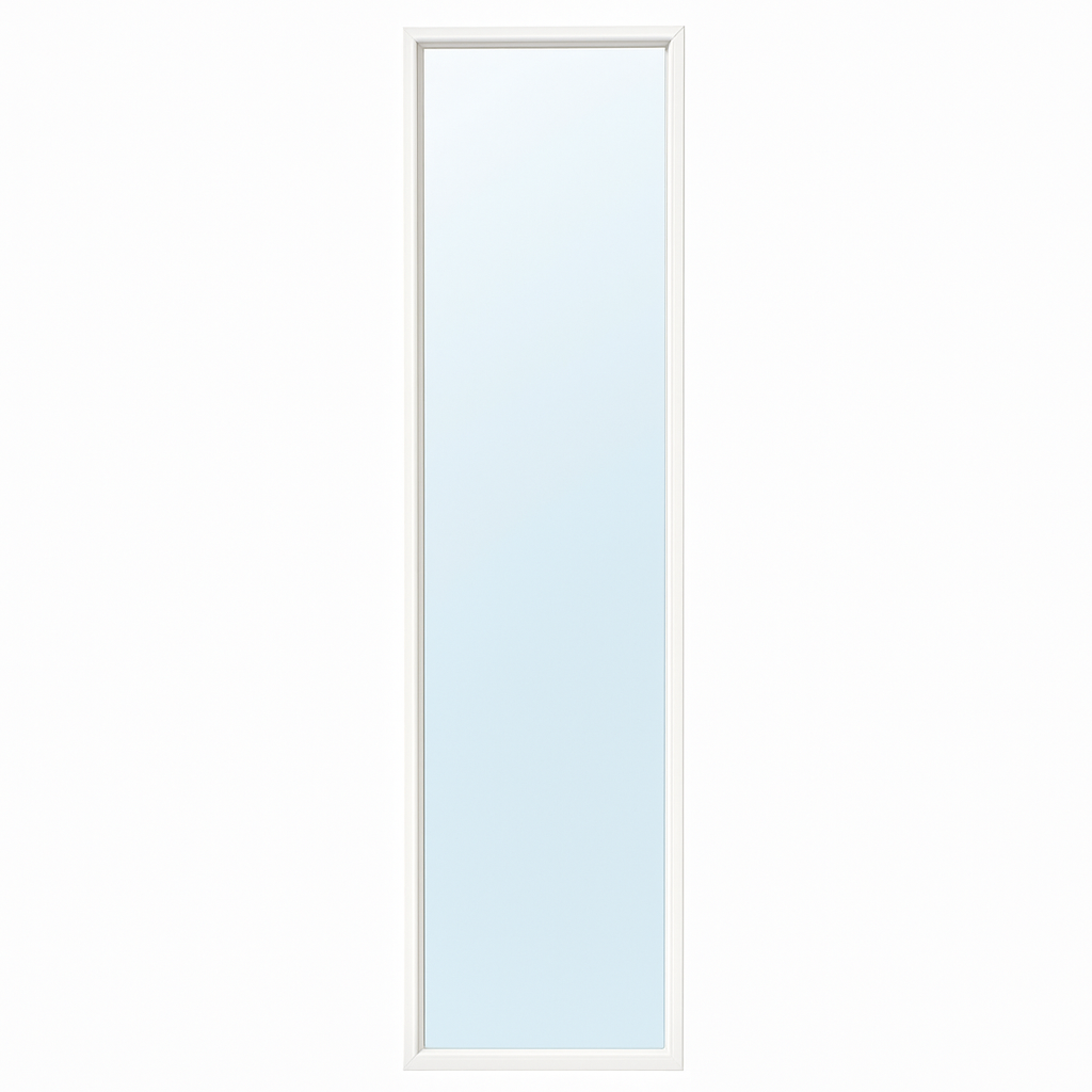white mirror 150 x 40 cm