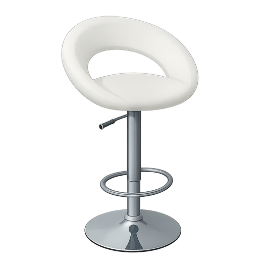 Barhocker höhenverstellbar schwarz und weiss